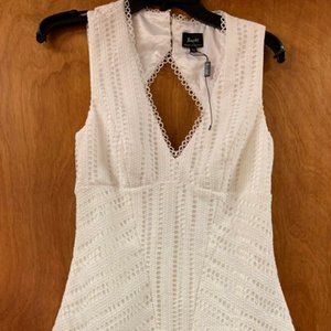 Bardot Eyelet White Dress